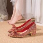 Square buckle one-strap high heels - Image 7