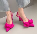 French high-heeled bow sandals fairy shoes - Image 8