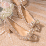 Square buckle one-strap high heels