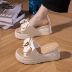 High-heeled slippers for women in summer thick-soled - Image 2