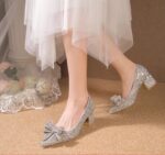 Square buckle one-strap high heels - Image 2