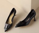 Square buckle stiletto heels for women - Image 5