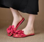Spring and summer new fashion flower slippers - Image 3