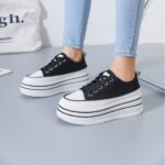 Women canvas shoes thick-soled - Image 7