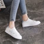 New Embroidered White Flat Shoes - Image 5