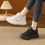 Thick-soled Casual Sports Leather Shoes