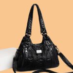 Korean style washed leather bag - Image 3