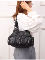 Women's Soft Leather Handbag - Image 3