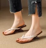Retro Flip-Flops For Women Lazy Style Sandals.