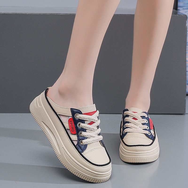 主图-3 Versatile Platform Closed-Toe Mules For Women's - Image 1