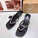 White Cracked Leather French-Style Beach Buckle - Image 4