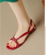 Women's Soft Leather Round Toe Low Heel Summer 2026 - Image 2