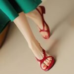 Women's Soft Leather Round Toe Low Heel Summer 2026 - Image 4
